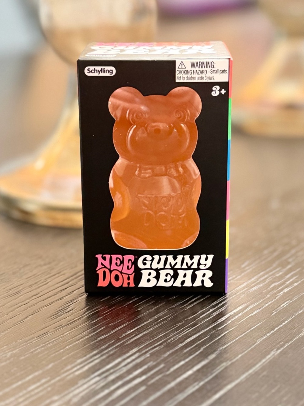 Schilling Nee Doh Gummy Bear Rare Viral Fidget Toy - Orange